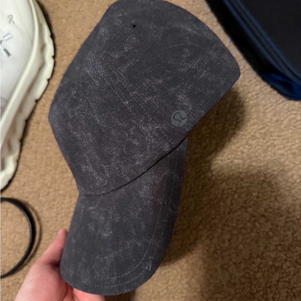 lululemon athletica Washed Charcoal Logo Baseball Cap